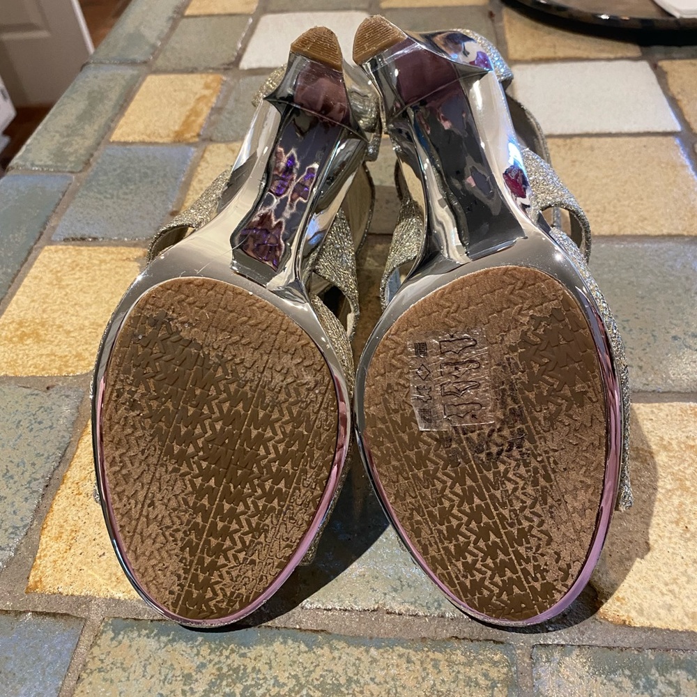 Michael Michael Kors Berkeley T-Strap Silver Sand… - image 4